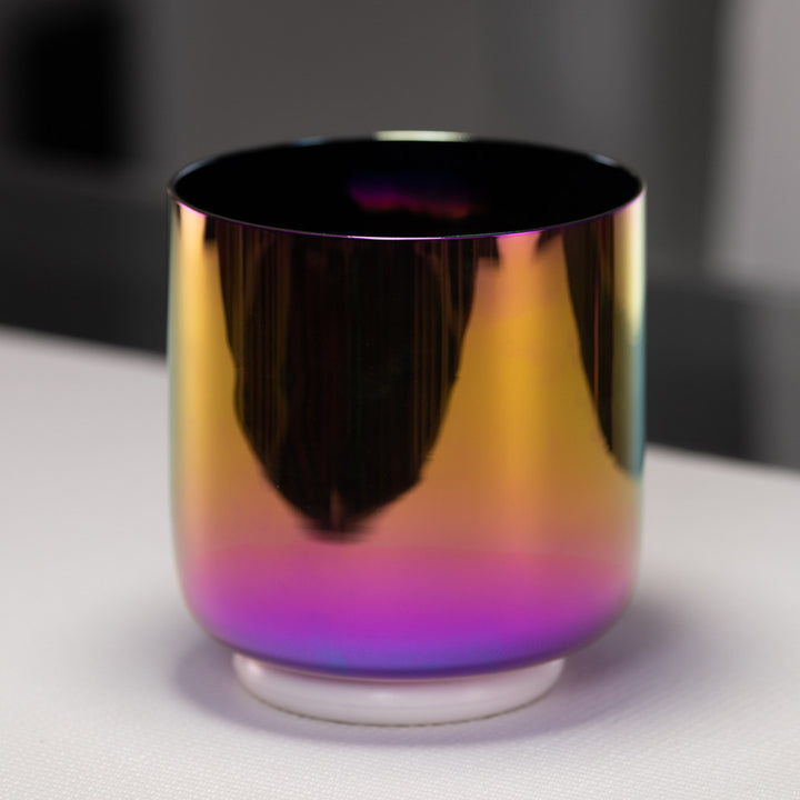 6" E+8 Celestial Rainbow Singing Bowl, Perfect Pitch