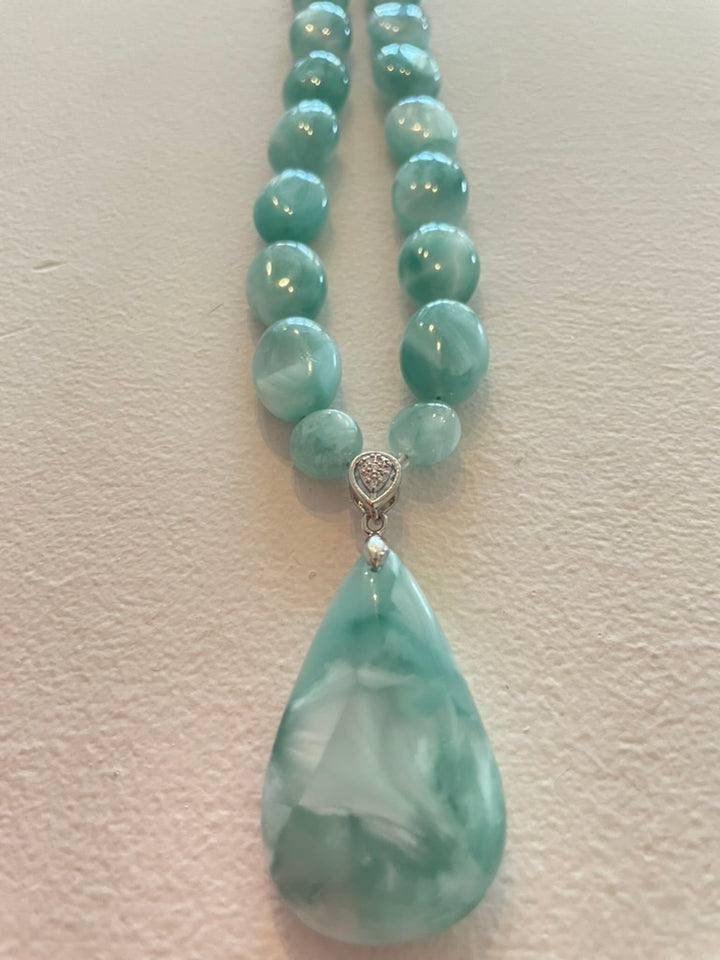 Green Moonstone Necklace