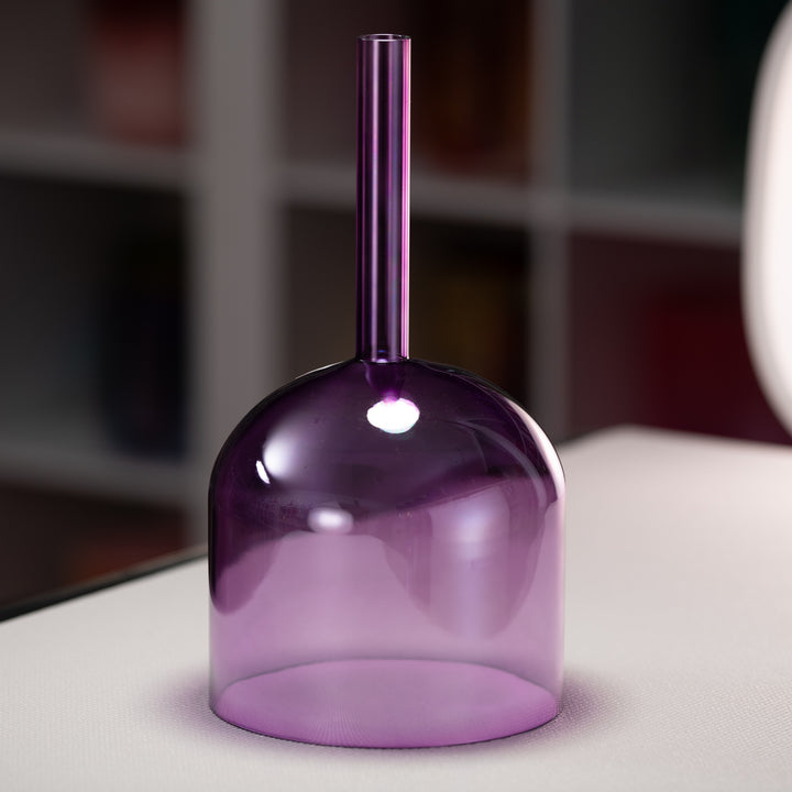 8" C+15 Lavender Lotus Crystal Singing Bowl, Handheld