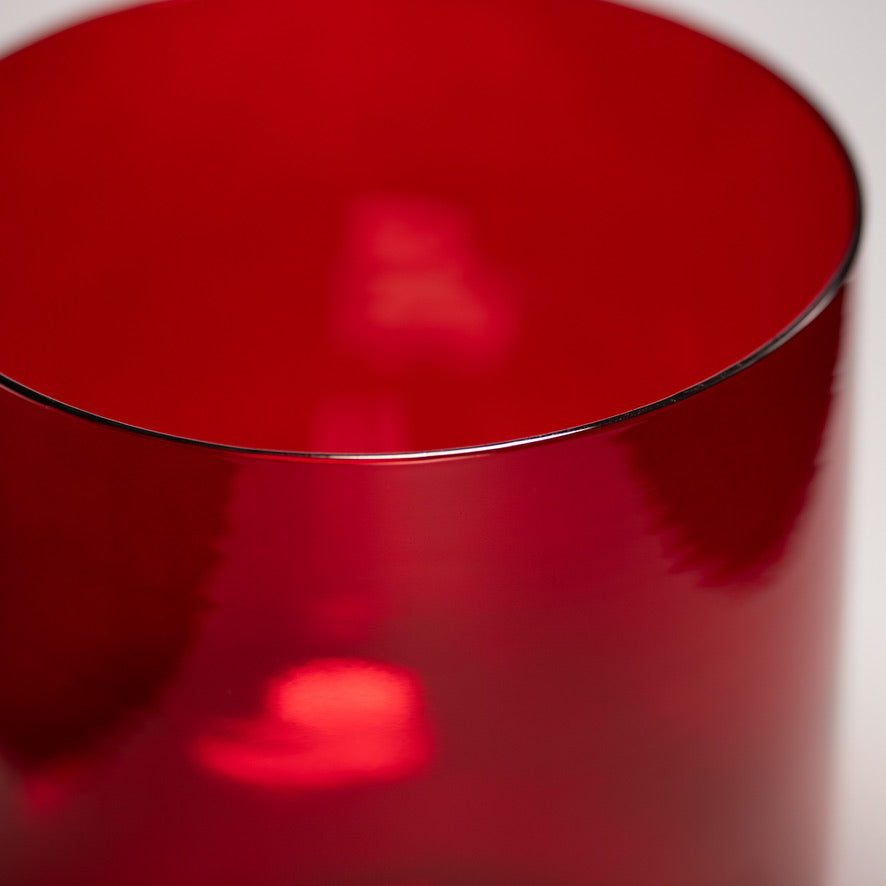 9" G#-19 Ruby Ray Crystal Singing Bowl