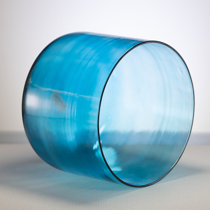 11.75" E-41 Caribbean Blue Crystal Singing Bowl