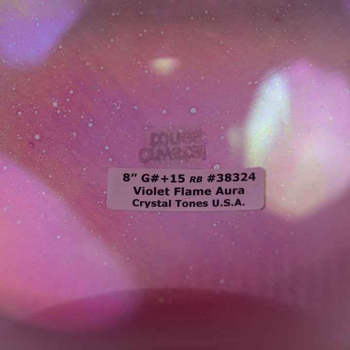 8" G#-28 Violet Flame Aura, Crystal Tones™