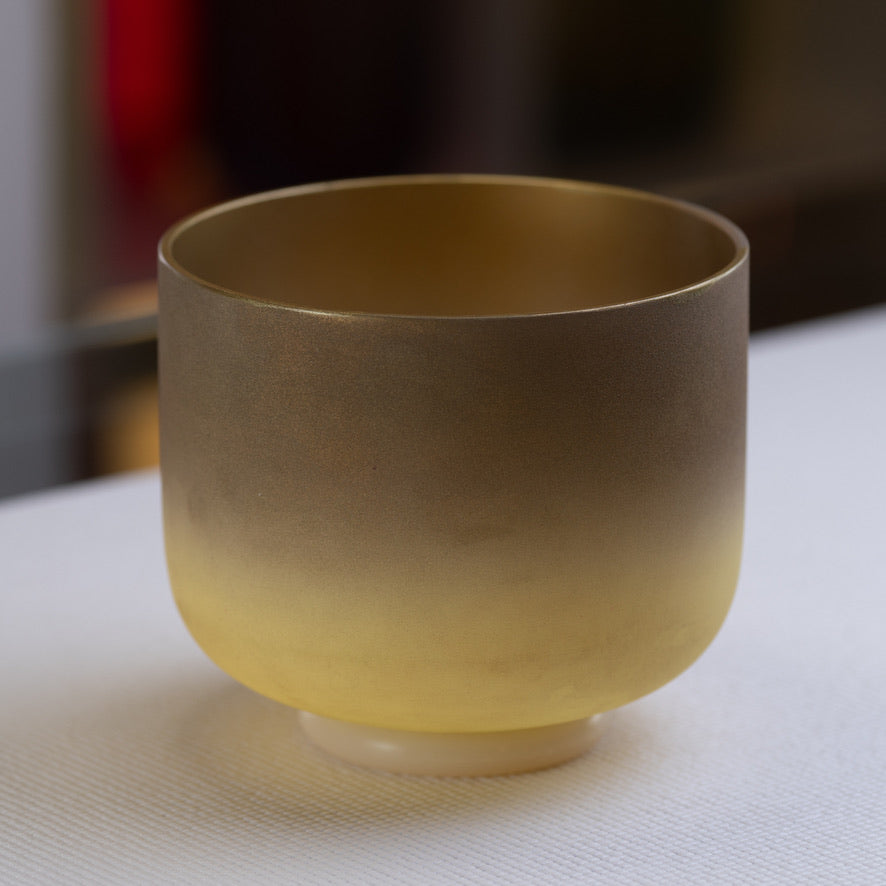 7.75" G+24 Golden Healer Frosted Singing Bowl