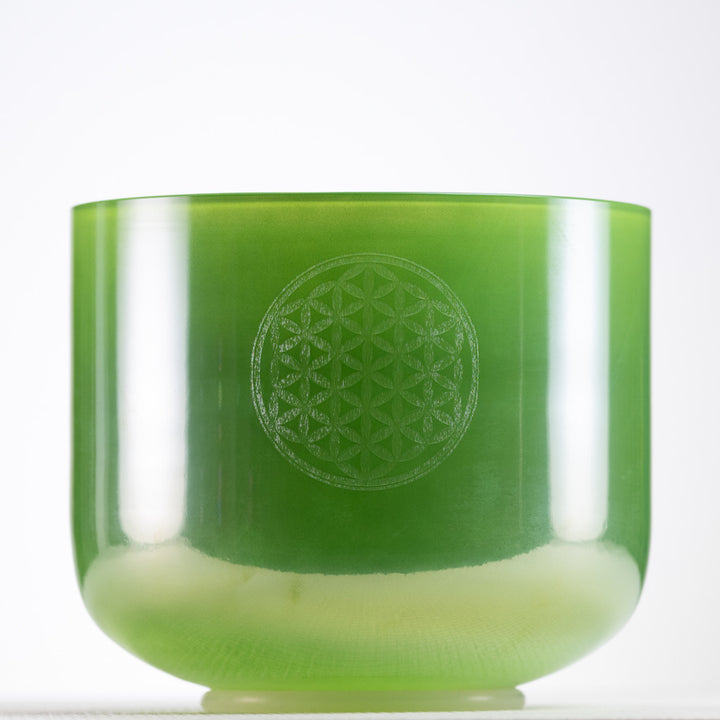 9" A#+7 Forest Fairy Singing Bowl with Flower of Life