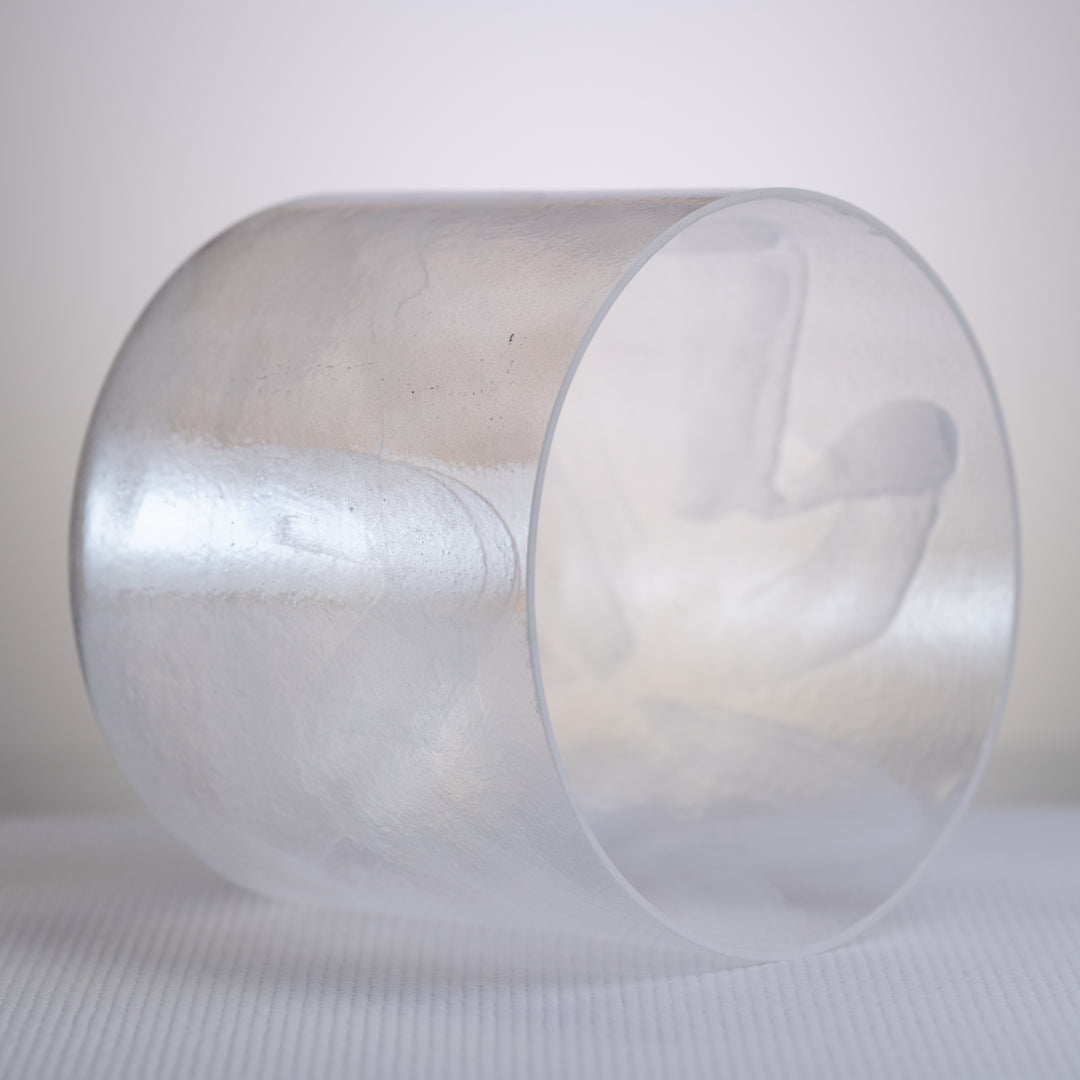 9" F+30 Azeztulite White Light Aura Gold, Crystal Tones™