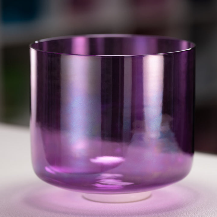 10" F#-13 Lavender Lotus Crystal Singing Bowl