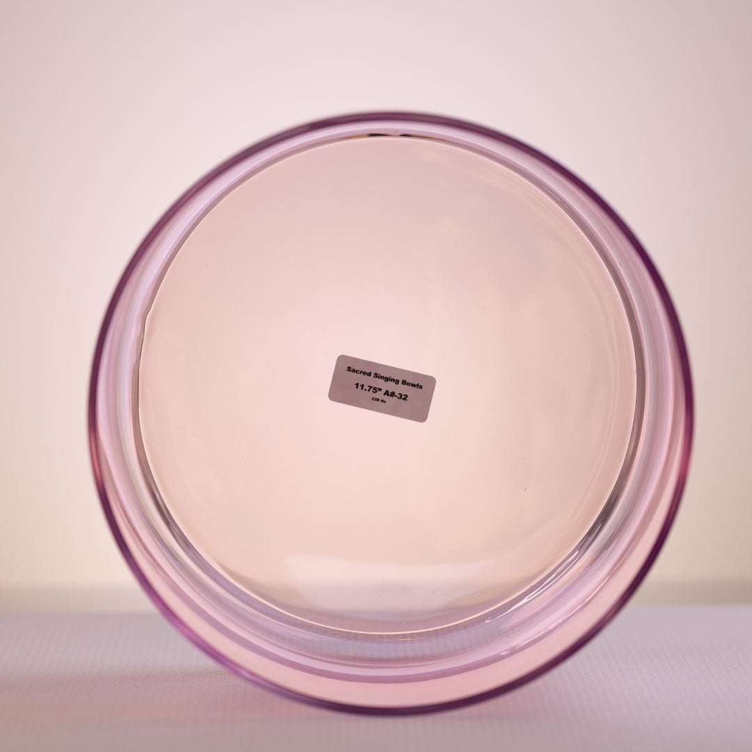 11.75" A#-32 Solar Violet Crystal Symphony Bowl