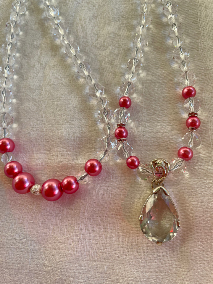 Faceted Clear Quartz Mala