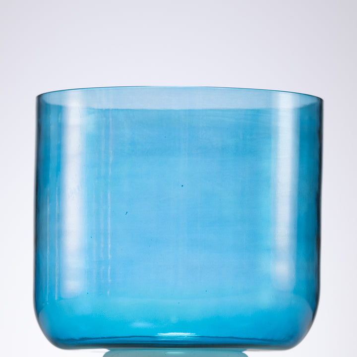 8" A#+38 Caribbean Blue Crystal Singing Bowl