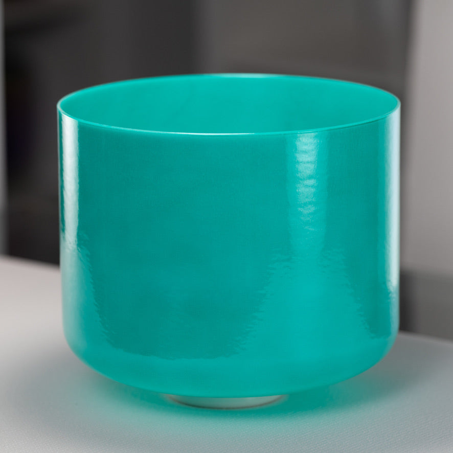 12" C+18 Turquoise Tide Crystal Singing Bowl