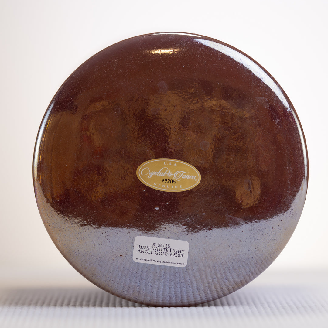 8" D#+35 Ruby White Light Angel Gold, Crystal Tones™