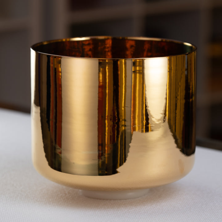 10" E-8 24k Gold & Crystal Singing Bowl