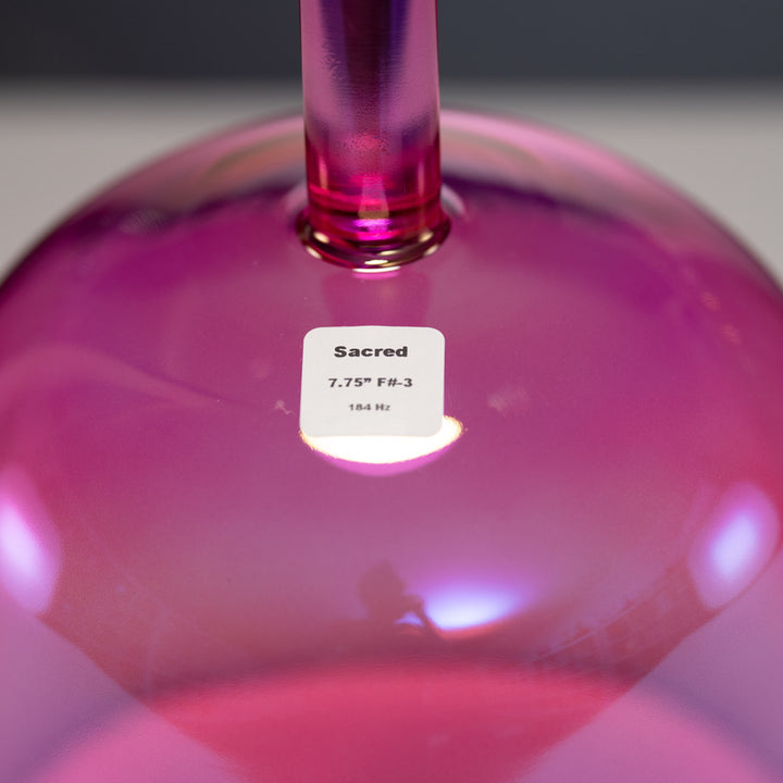 7.75" F#-3 Rose Blossom Singing Bowl, Handheld