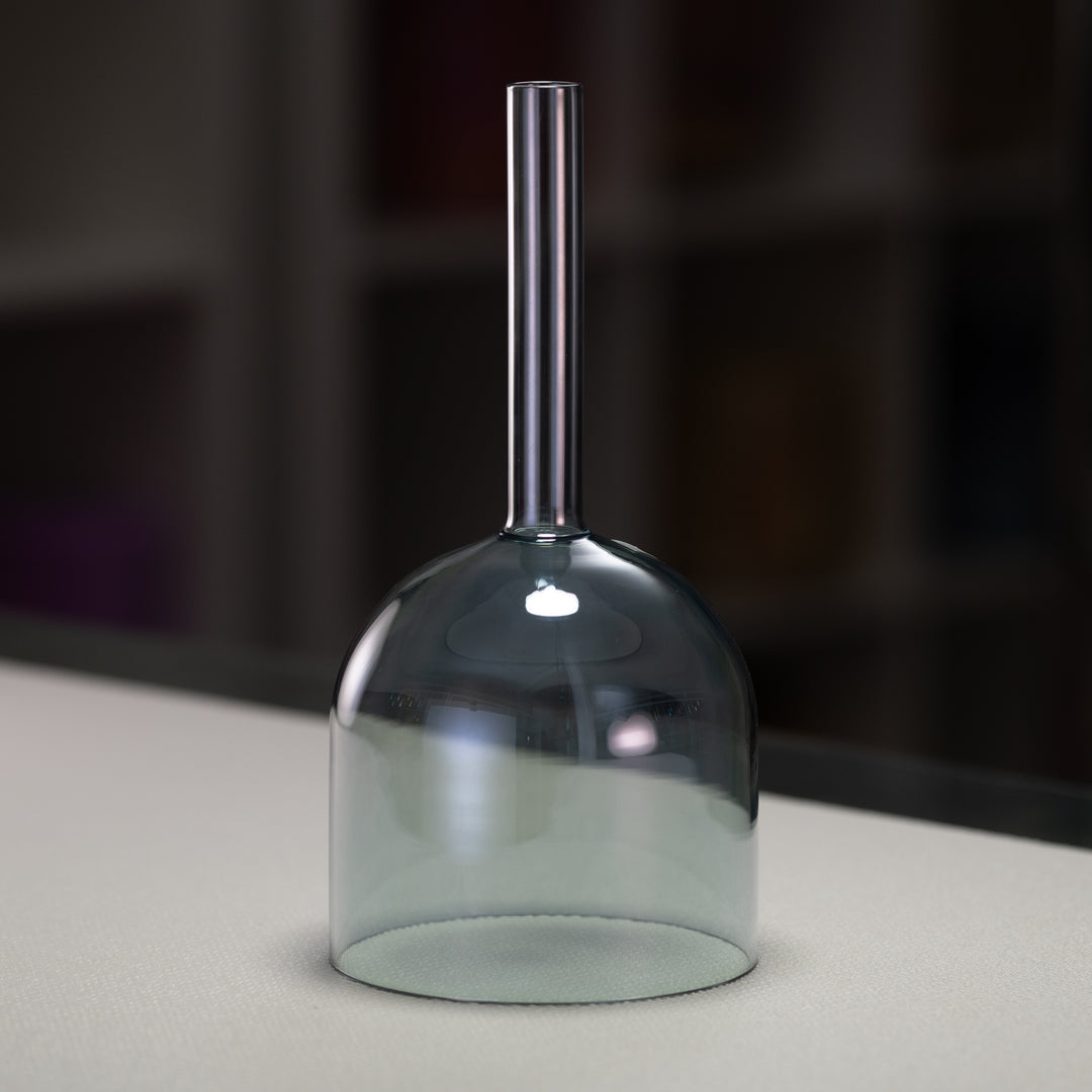 6" A-40 Indigo Child Handheld Crystal Singing Bowl