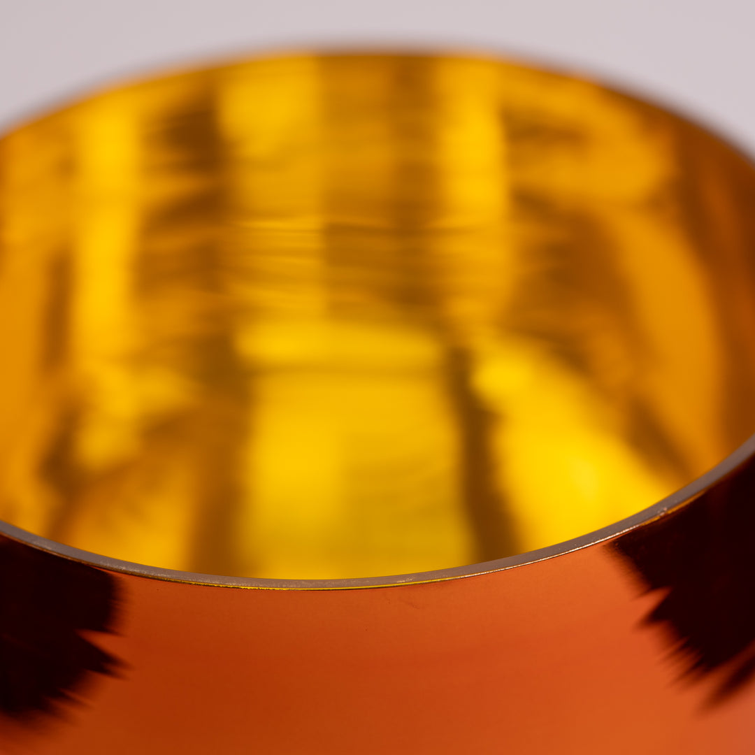 8" C#+21 Solar Soul Crystal Singing Bowl, Gold inside