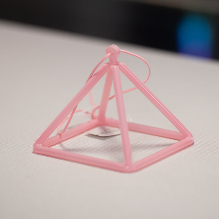 4.75" F#-45 Light Pink Crystal Pyramid