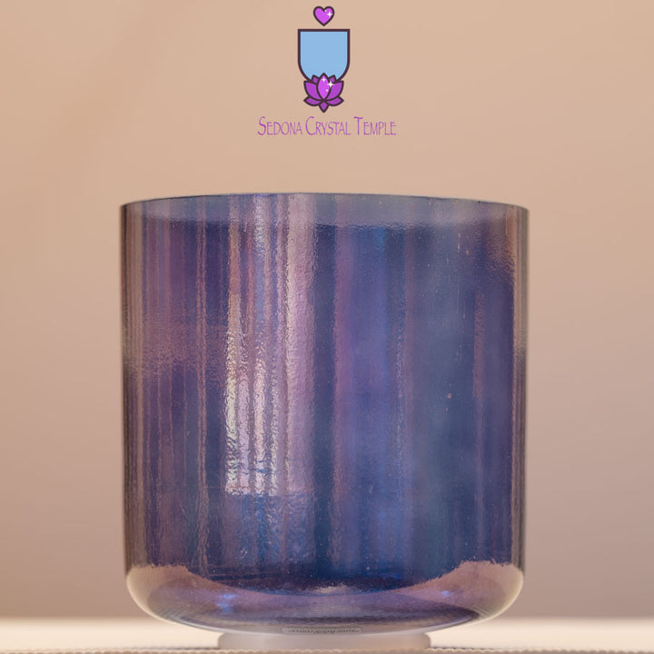 8" D-50 Apophyllite Violet Aura Gold, Crystal Tones™