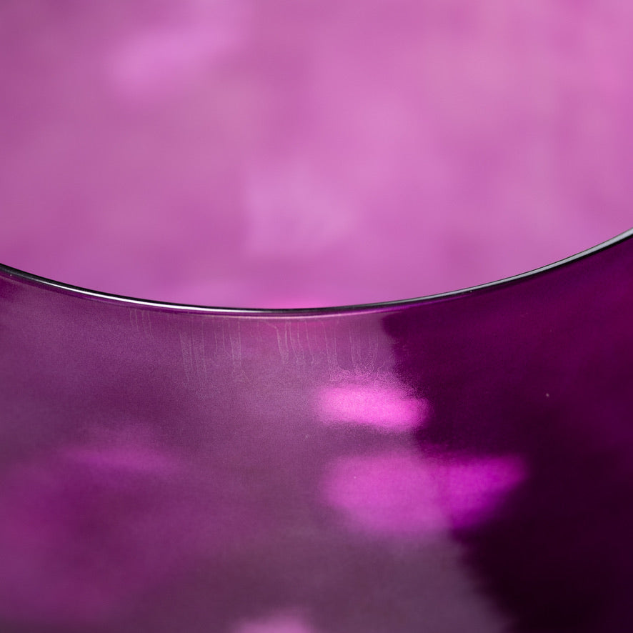 12" C#-22 Healing Violet Flame Crystal Singing Bowl