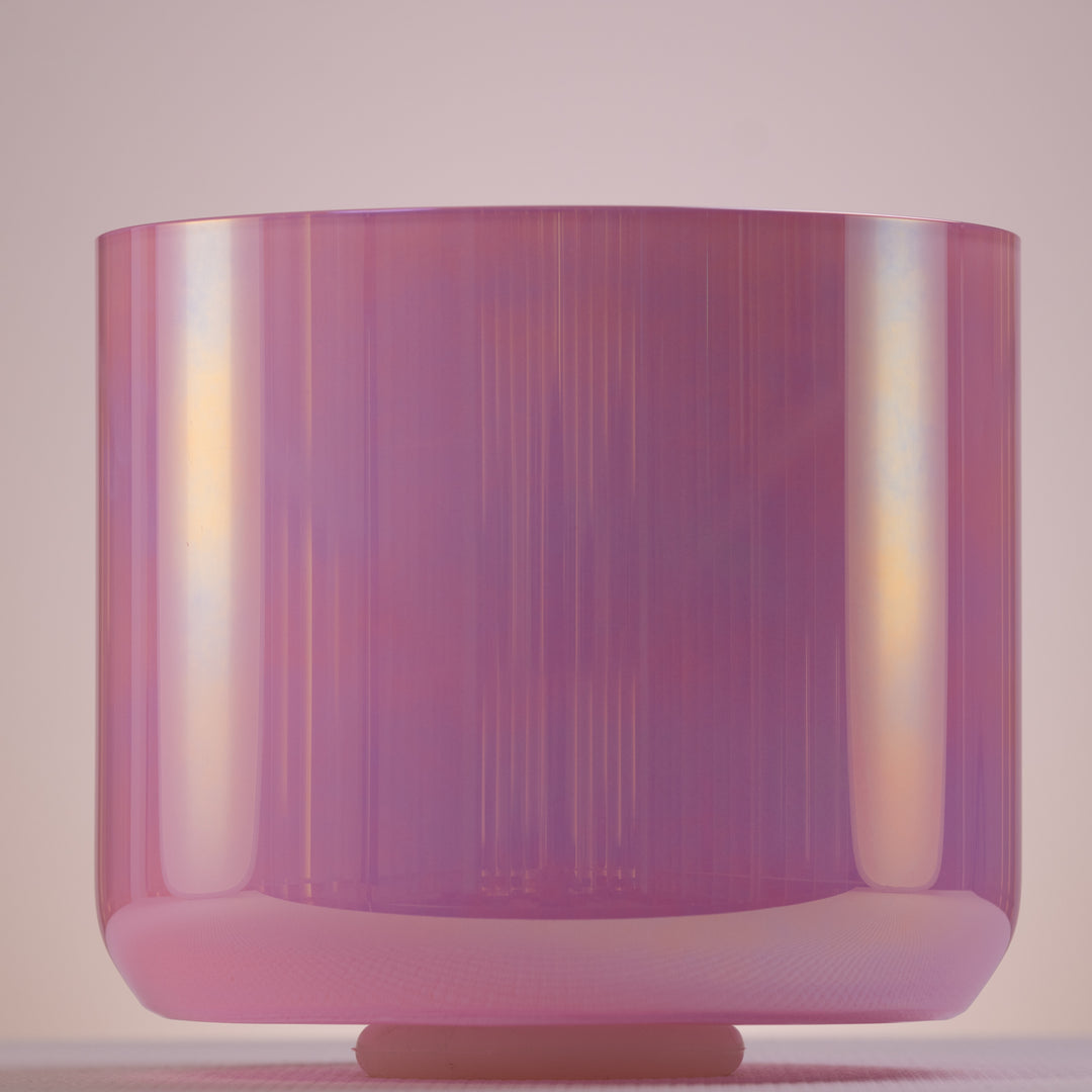 10.5" D#-7 Rose Blossom & Prismatic Crystal Symphony Bowl