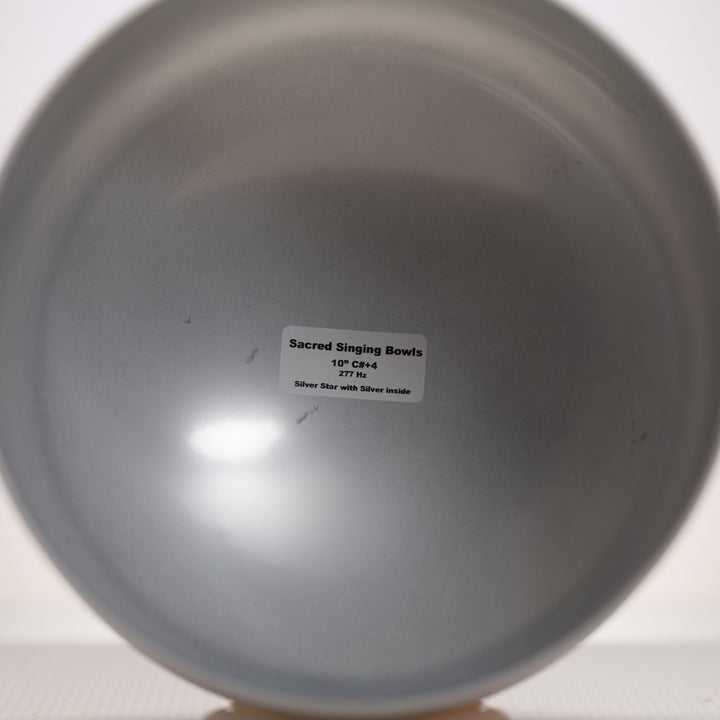 Silver star singing bowl