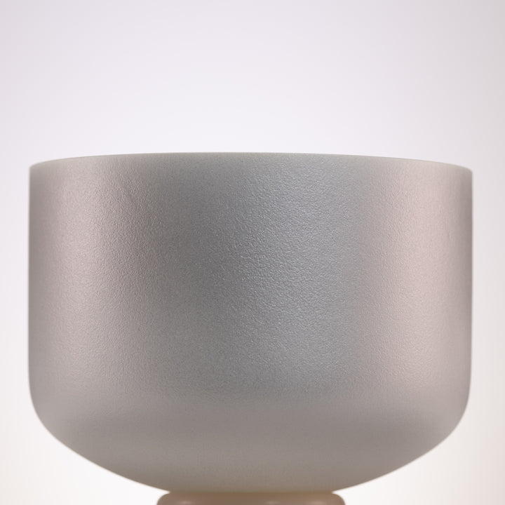Silver crystal singing bowl
