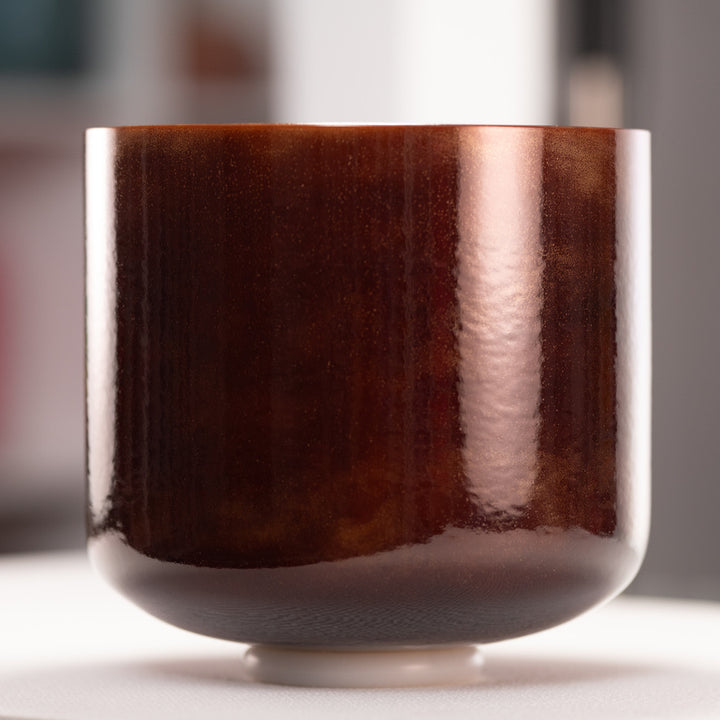 Brown crystal singing bowl