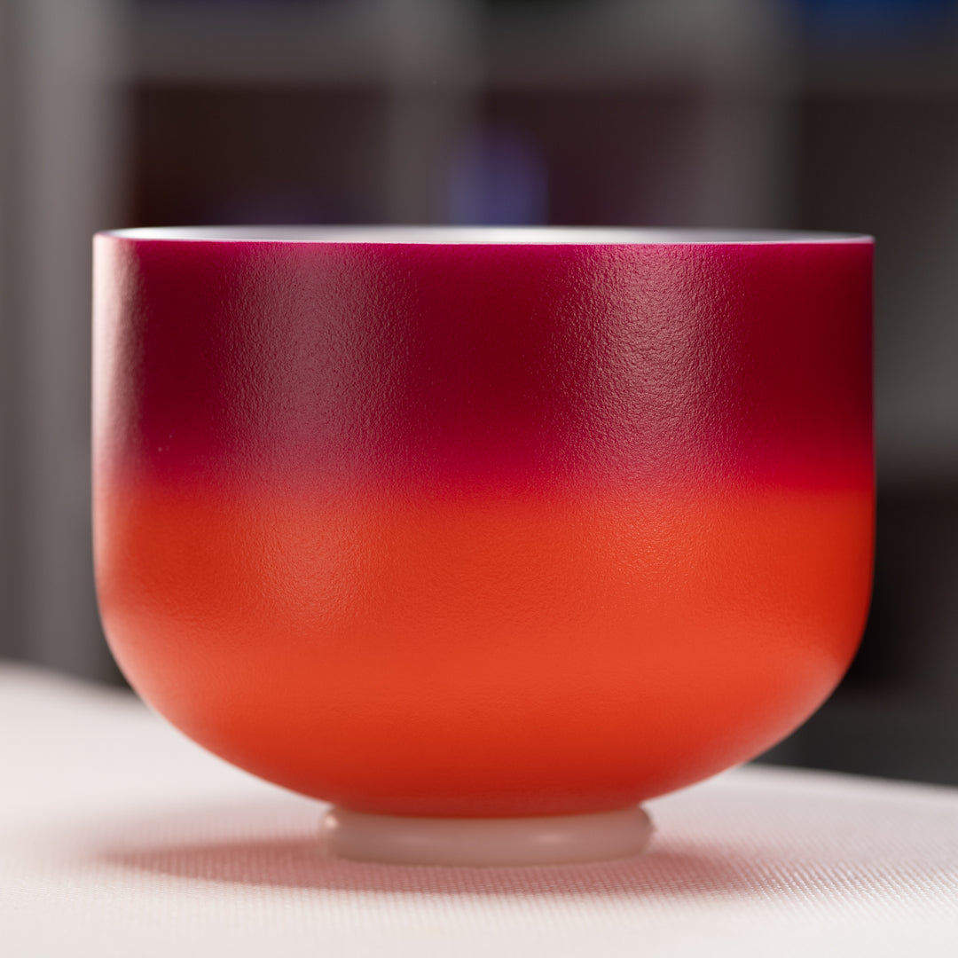 Pink & orange singing bowl