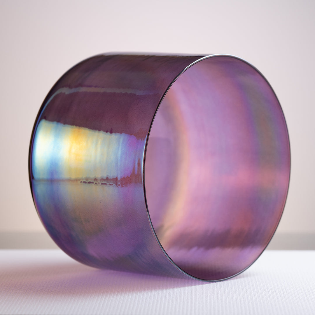 Purple crystal singing bowl