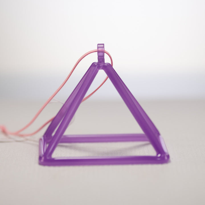 4.75" F#-32 Light Purple Crystal Pyramid