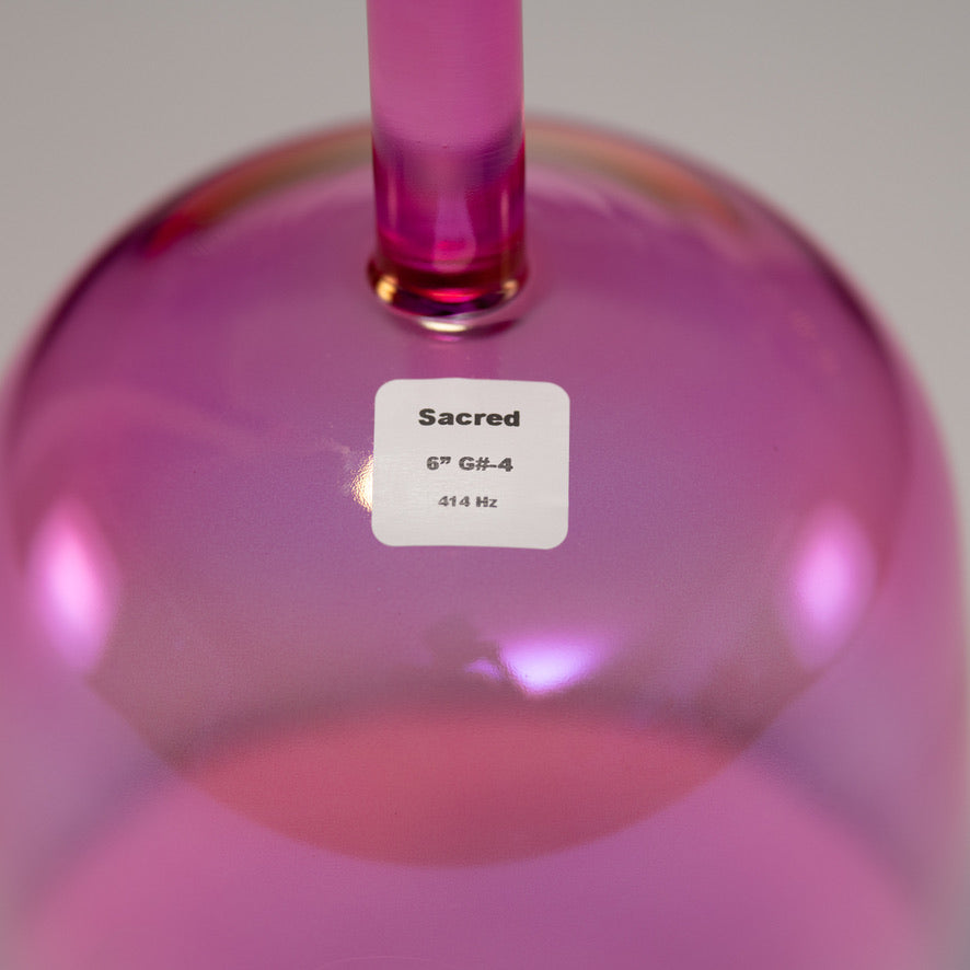 6" G#-4 Rose Blossom Singing Bowl with Om Symbol