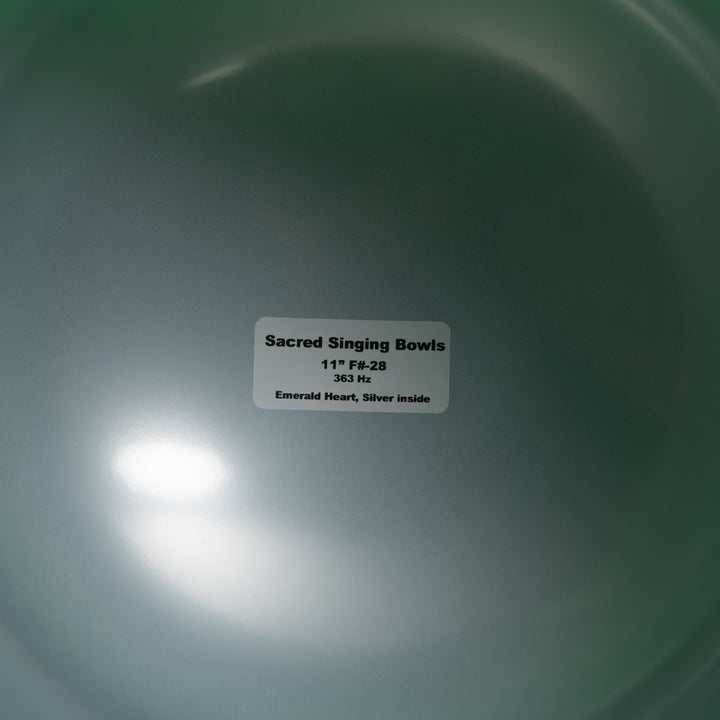 Heart chakra crystal singing bowl