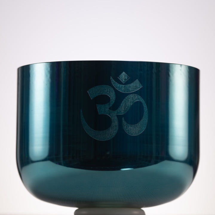 11" G+28 Celestial Melody Crystal Singing Bowl with Om from Sacred Singing Bowls™