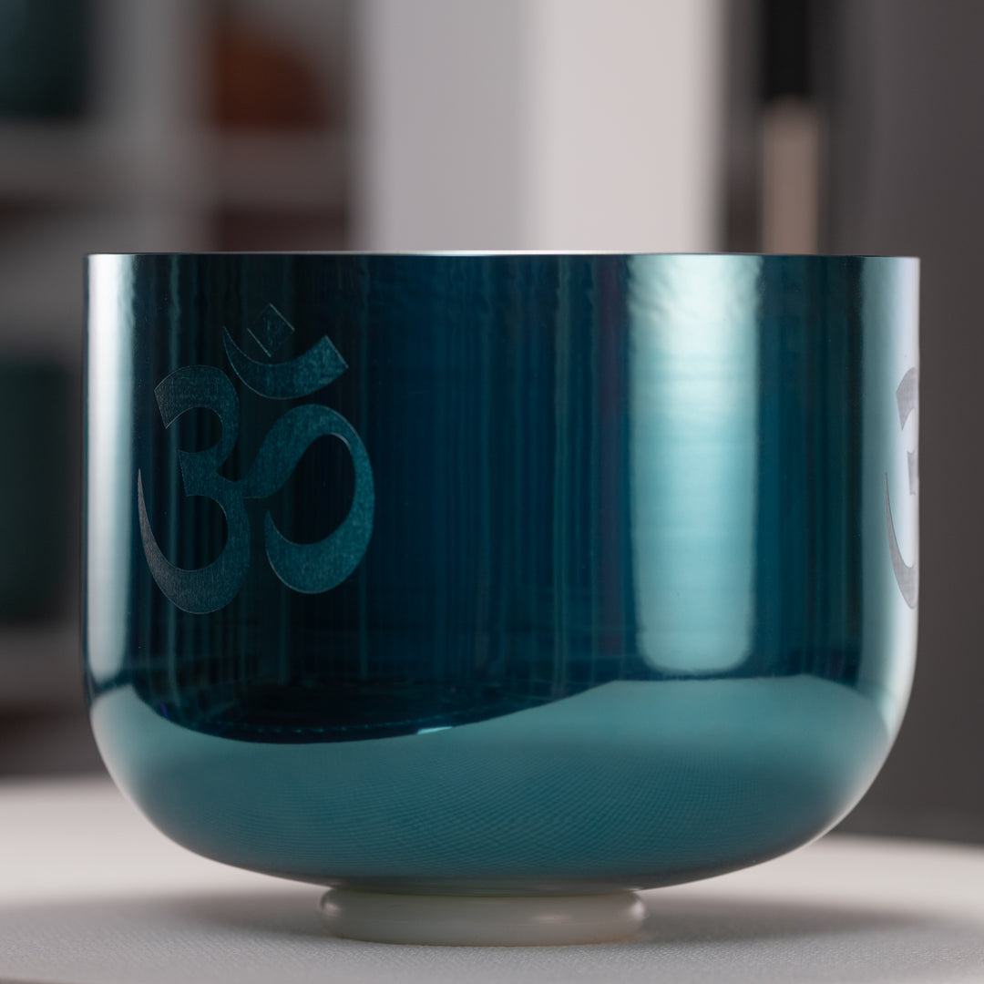 Throat chakra singing bowl