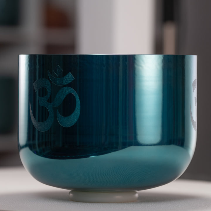 Throat chakra singing bowl