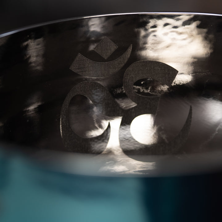 11" Crystal bowl for sound healing with Om