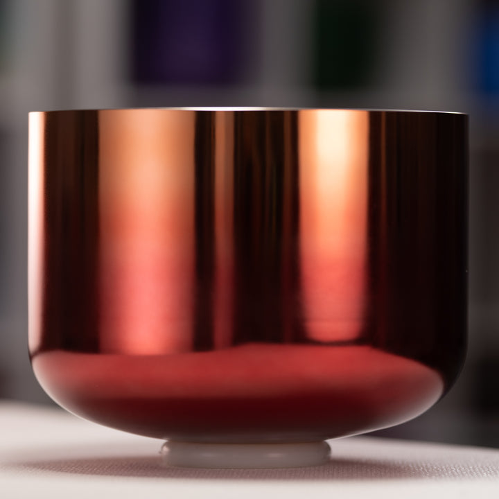 11" G+30 Sacred Fire Crystal Singing Bowl, 24k Gold inside from Bowls of Sound