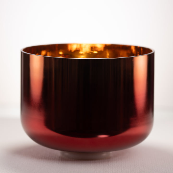 11" G+30 Sacred Fire Crystal Singing Bowl, 24k Gold inside from Sacred Singing Bowls™