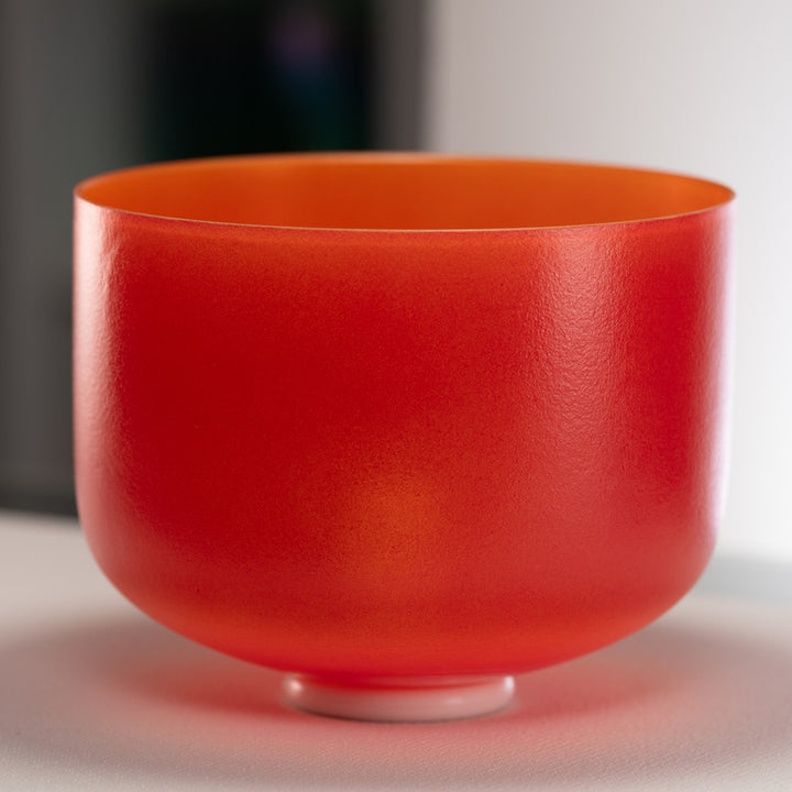 12" G#-27 Sedona Sunrise Frosted Crystal Singing Bowl