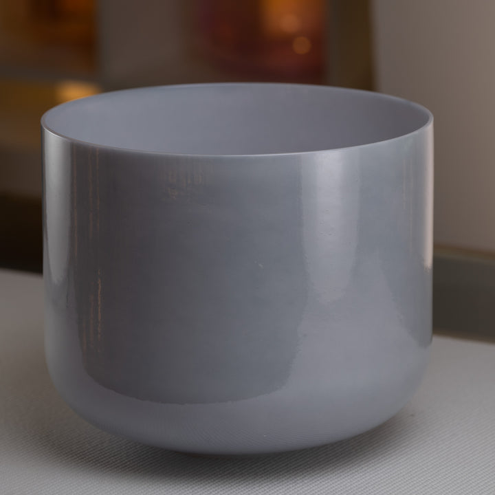 12" B+9 Dark Moon Crystal Singing Bowl, Perfect Pitch from Sacred Singing Bowls