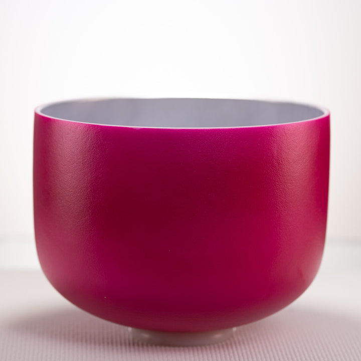 Pink crystal bowl for sound healing