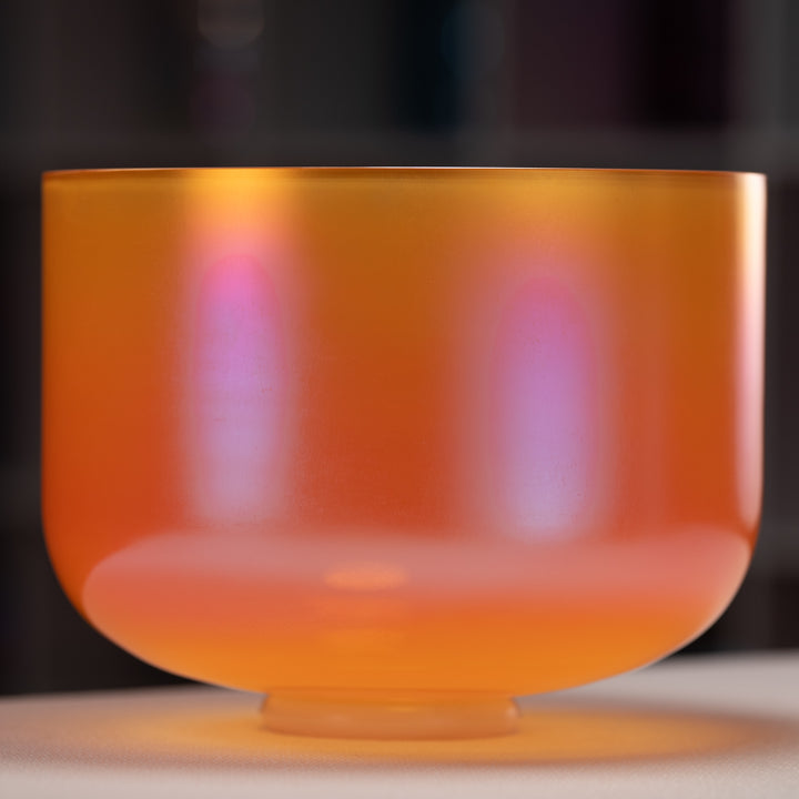 12" F+5 Sunset Serenade Crystal Singing Bowl, Perfect Pitch from Sacred Singing Bowls™