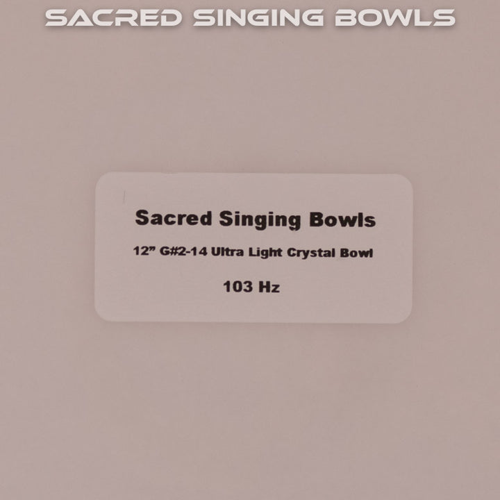 2nd Octave Crystal Bowl from Bowls of Sound