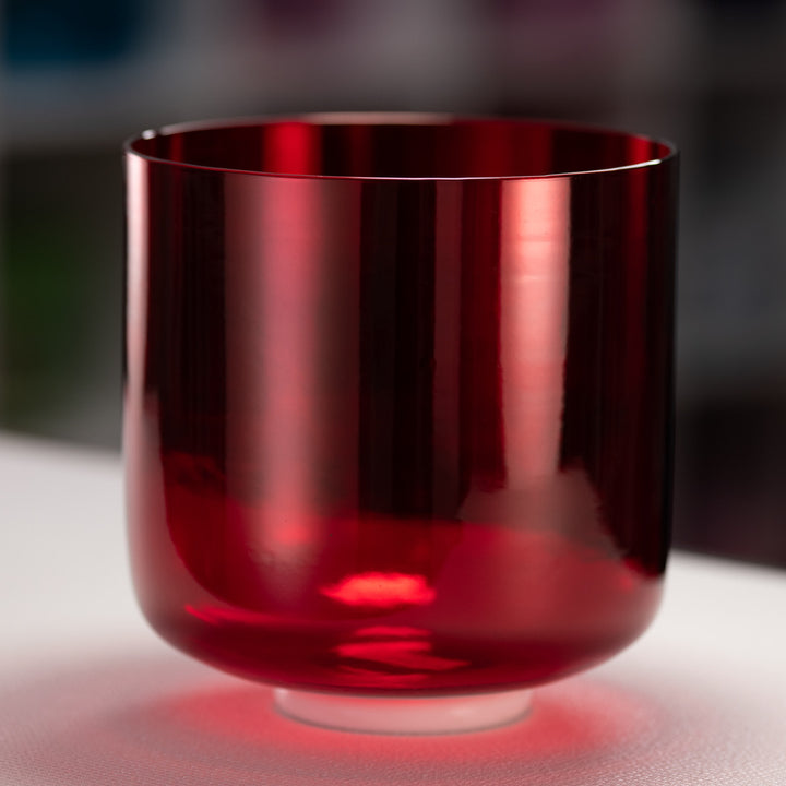 9" G#-19 Ruby Ray Crystal Singing Bowl