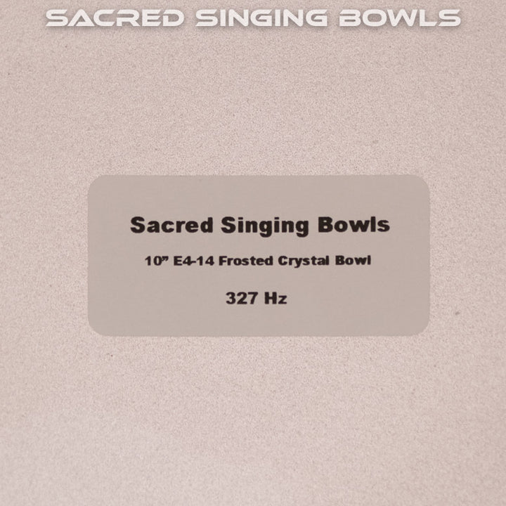 E-14 Crystal Singing Bowl