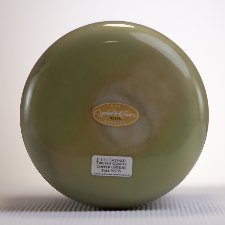 8" B-10 Emerald & Tibetan Quartz Copper, Crystal Tones™