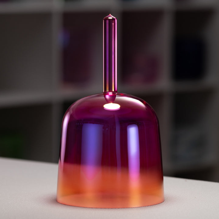 7.5" G-4 Harmonic Sunrise Crystal Singing Bowl, Handheld