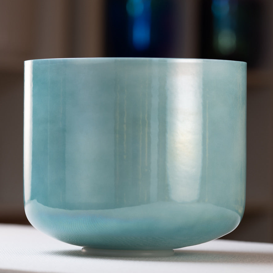Teal Sapphire Singing Bowl