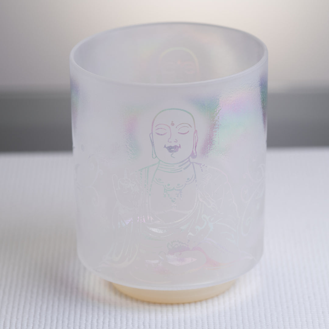 7" G#+10 Platinum etched with Buddha, Crystal Tones™