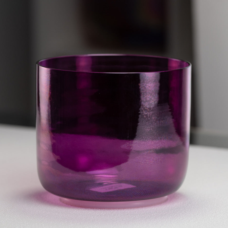 7.25" D+42 Healing Violet Flame Crystal Singing Bowl