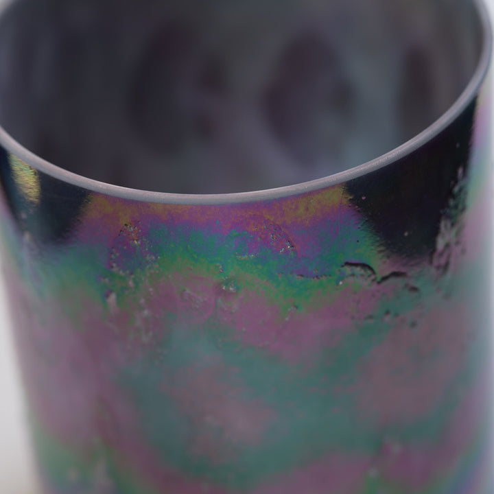 8" Anchi & Platinum Singing Bowl in a tall style from Crystal Tones